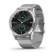 Smartwatch Garmin Vivomove Luxe Acero inox. Malla Plateada