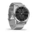 Smartwatch Garmin Vivomove Luxe Acero inox. Malla Plateada