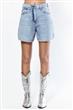 Short Mom Azul Gastado