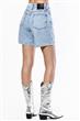 Short Mom Azul Gastado