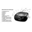 Radio Reloj Noblex RJ-780 AM/FM Visor grande, doble alarma