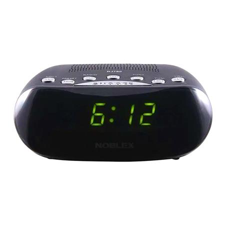 Radio Reloj Noblex RJ-780 AM/FM Visor grande, doble alarma
